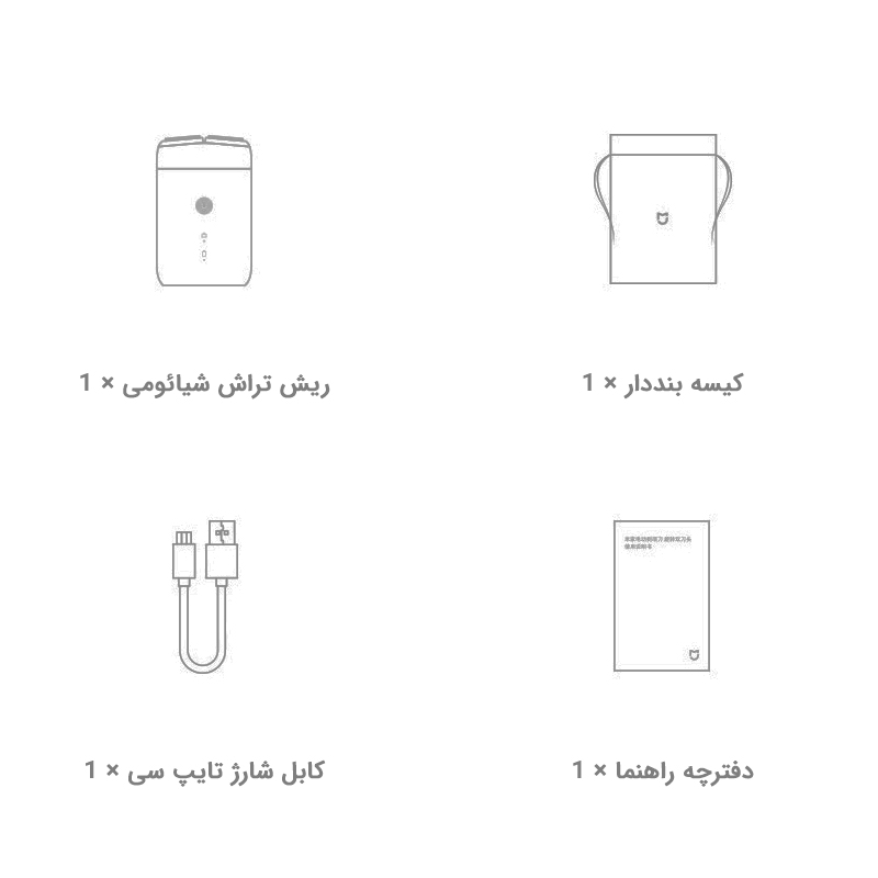 مشخصات تصویری ریش تراش برقی میجیا شیائومی مدل S100 MSX201